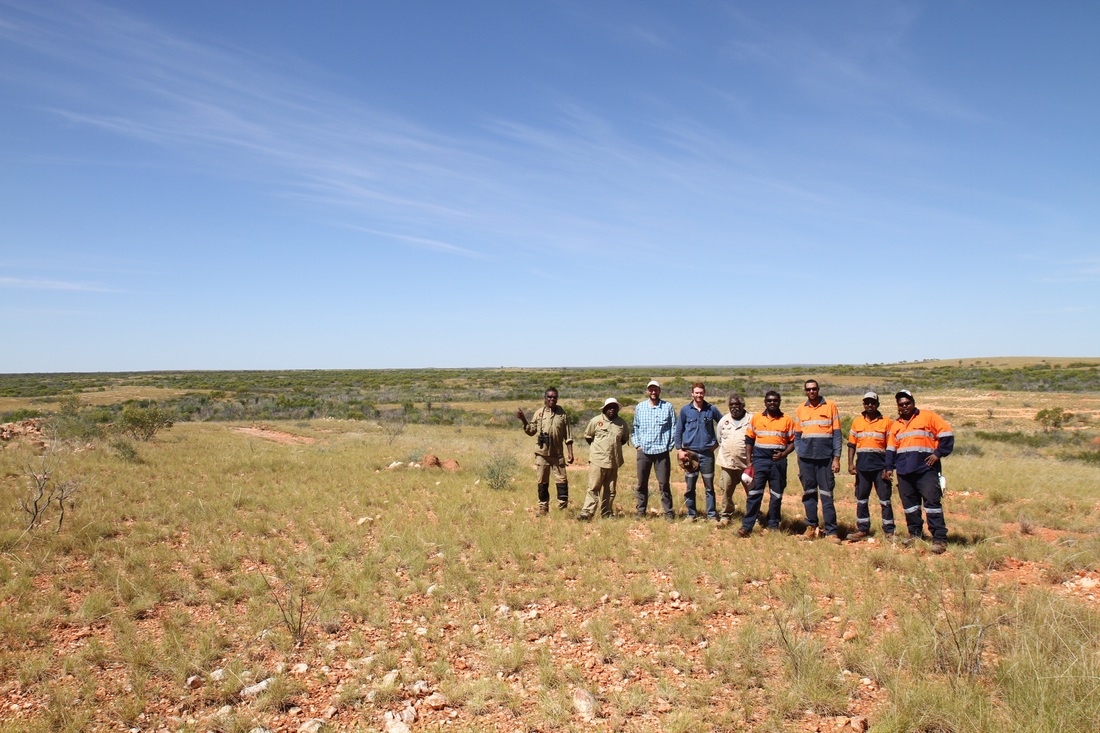 Group of researchers in Australian outback