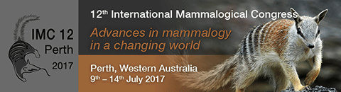 Logo for the 12th International Mammalogical Congress in Perth, Australia